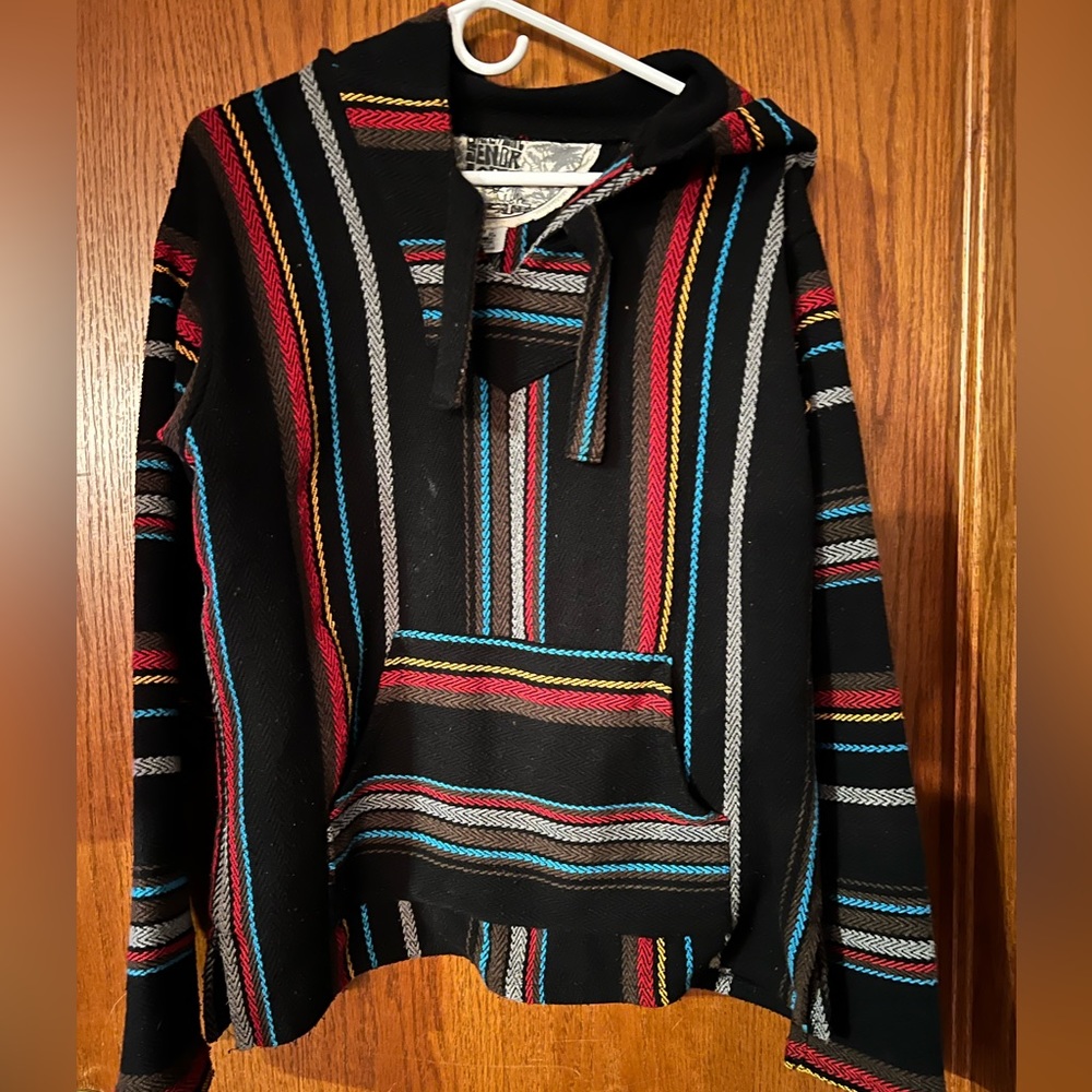 Original senior Lopez pull over Medium made in Mexico black and multi‎ color